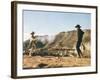 Once Upon a Time in the West by SergioLeone with Charles Bronson (1921 - 2003), Henry Fonda (1905 --null-Framed Photo