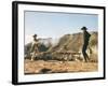 Once Upon a Time in the West by SergioLeone with Charles Bronson (1921 - 2003), Henry Fonda (1905 --null-Framed Photo