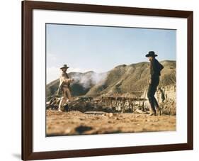 Once Upon a Time in the West by SergioLeone with Charles Bronson (1921 - 2003), Henry Fonda (1905 --null-Framed Photo