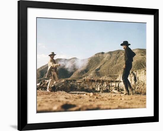 Once Upon a Time in the West by SergioLeone with Charles Bronson (1921 - 2003), Henry Fonda (1905 --null-Framed Photo