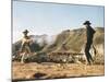 Once Upon a Time in the West by SergioLeone with Charles Bronson (1921 - 2003), Henry Fonda (1905 --null-Mounted Photo