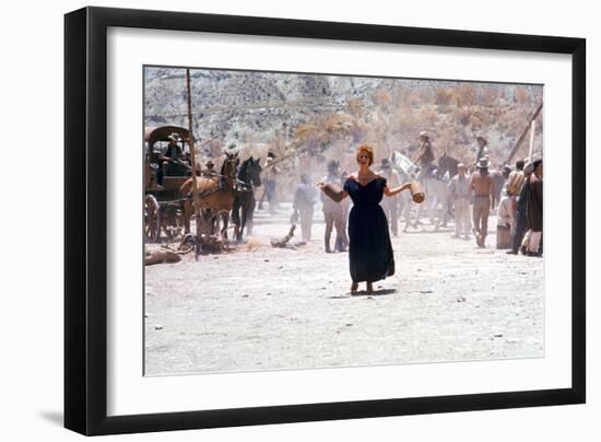 Once Upon a Time in the West by SergioLeone with Claudia Cardinale c, 1968 (photo)-null-Framed Photo