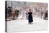 Once Upon a Time in the West by SergioLeone with Claudia Cardinale c, 1968 (photo)-null-Stretched Canvas