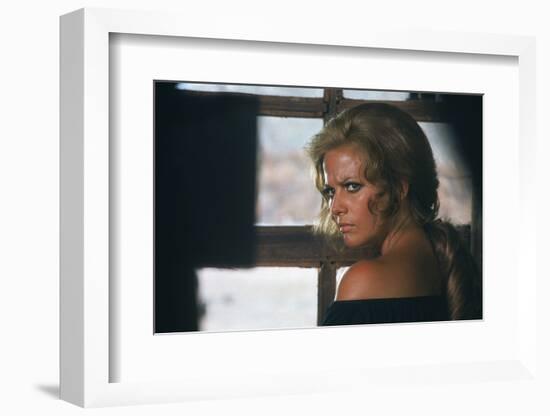 Once Upon a Time in the West by SergioLeone with Claudia Cardinale c, 1968 (photo)-null-Framed Photo