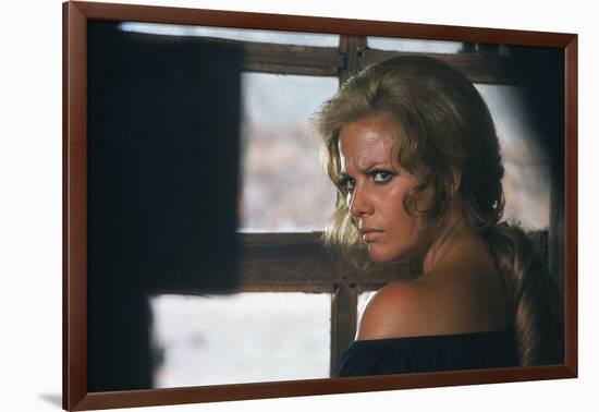 Once Upon a Time in the West by SergioLeone with Claudia Cardinale c, 1968 (photo)-null-Framed Photo