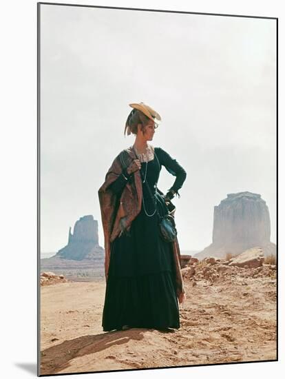 Once Upon a Time in the West by SergioLeone with Claudia Cardinale c, 1968 (photo)-null-Mounted Photo