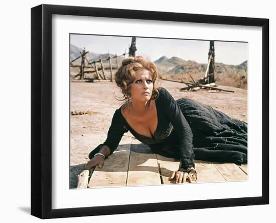 Once Upon a Time in the West by SergioLeone with Claudia Cardinale c, 1968 (photo)-null-Framed Photo