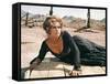 Once Upon a Time in the West by SergioLeone with Claudia Cardinale c, 1968 (photo)-null-Framed Stretched Canvas