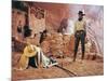 Once Upon a Time in the West by SergioLeone with Henry Fonda (1905 - 1982), here c, 1968 (photo)-null-Mounted Photo