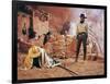 Once Upon a Time in the West by SergioLeone with Henry Fonda (1905 - 1982), here c, 1968 (photo)-null-Framed Photo