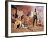 Once Upon a Time in the West by SergioLeone with Henry Fonda (1905 - 1982), here c, 1968 (photo)-null-Framed Photo