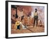 Once Upon a Time in the West by SergioLeone with Henry Fonda (1905 - 1982), here c, 1968 (photo)-null-Framed Photo