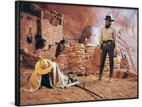 Once Upon a Time in the West by SergioLeone with Henry Fonda (1905 - 1982), here c, 1968 (photo)-null-Framed Photo