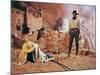 Once Upon a Time in the West by SergioLeone with Henry Fonda (1905 - 1982), here c, 1968 (photo)-null-Mounted Photo