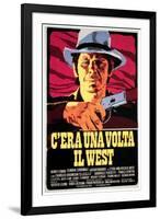 Once Upon a Time in the West, Charles Bronson on Italian Poster Art, 1968-null-Framed Art Print