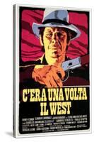 Once Upon a Time in the West, Charles Bronson on Italian Poster Art, 1968-null-Stretched Canvas