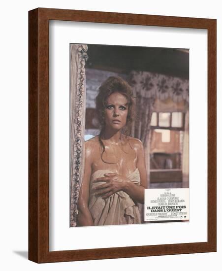 Once Upon a Time in the West, Claudia CArdinale, 1968-null-Framed Art Print