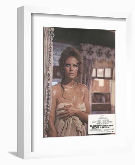 Once Upon a Time in the West, Claudia CArdinale, 1968-null-Framed Art Print