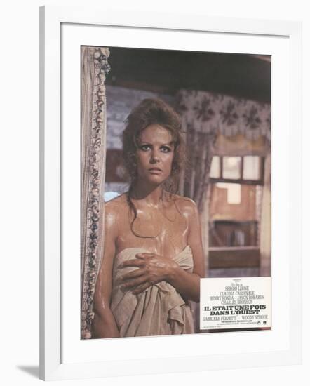 Once Upon a Time in the West, Claudia CArdinale, 1968-null-Framed Art Print