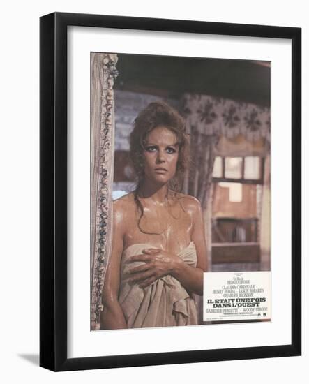 Once Upon a Time in the West, Claudia CArdinale, 1968-null-Framed Art Print