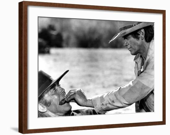 Once Upon a Time in the West, Henry Fonda, Charles Bronson, 1968-null-Framed Photo