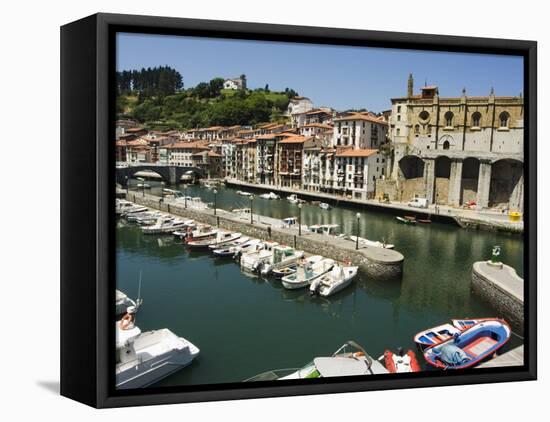Ondarroa Harbour, Basque Country, Euskadi, Spain-Christian Kober-Framed Stretched Canvas