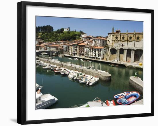 Ondarroa Harbour, Basque Country, Euskadi, Spain-Christian Kober-Framed Photographic Print