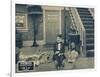 ONE A.M., Charlie Chaplin on lobbycard, 1916-null-Framed Art Print