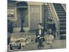 ONE A.M., Charlie Chaplin on lobbycard, 1916-null-Mounted Art Print