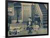 ONE A.M., Charlie Chaplin on lobbycard, 1916-null-Framed Art Print