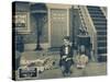 ONE A.M., Charlie Chaplin on lobbycard, 1916-null-Stretched Canvas