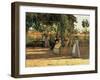 One Afternoon (Or the Pergola)-Silvestro Lega-Framed Giclee Print