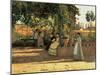 One Afternoon (Or the Pergola)-Silvestro Lega-Mounted Giclee Print