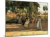 One Afternoon (or The Pergola)-Silvestro Lega-Mounted Art Print