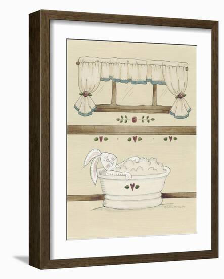 One Bunny in Tub-Debbie McMaster-Framed Giclee Print