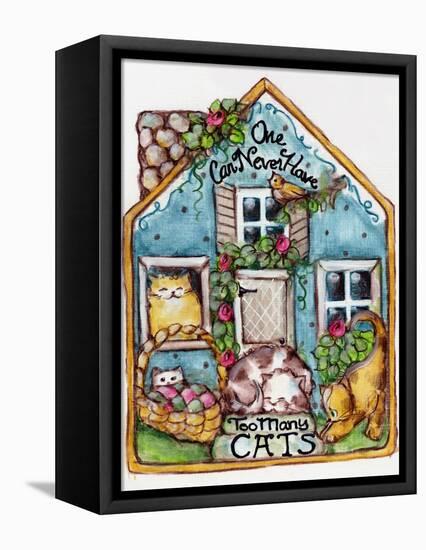 One Can Never Have Too Many Cats-sylvia pimental-Framed Stretched Canvas