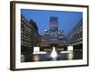 One Canada Square in London Canary Wharf Is the Second Tallest Building in the United Kingdom and W-David Bank-Framed Photographic Print