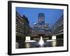 One Canada Square in London Canary Wharf Is the Second Tallest Building in the United Kingdom and W-David Bank-Framed Photographic Print