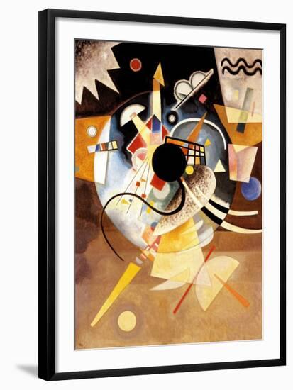 One Center-Wassily Kandinsky-Framed Art Print