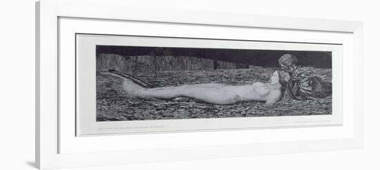 One Corpse, from the Cycle 'Death and the Maiden'-August Bromse-Framed Giclee Print