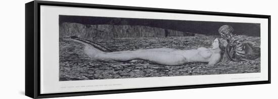 One Corpse, from the Cycle 'Death and the Maiden'-August Bromse-Framed Stretched Canvas