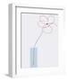 One Daisy Flower in vase-Takashi Sakai-Framed Art Print