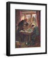 One Day, Leaning His Forehead on His Hand-Hugh Thomson-Framed Giclee Print