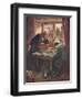 One Day, Leaning His Forehead on His Hand-Hugh Thomson-Framed Giclee Print