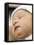 One Day Old Baby Girl Sleeping-Cristina-Framed Stretched Canvas