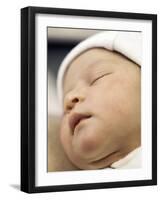 One Day Old Baby Girl Sleeping-Cristina-Framed Photographic Print