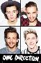 One Direction - Grid-null-Lamina Framed Poster