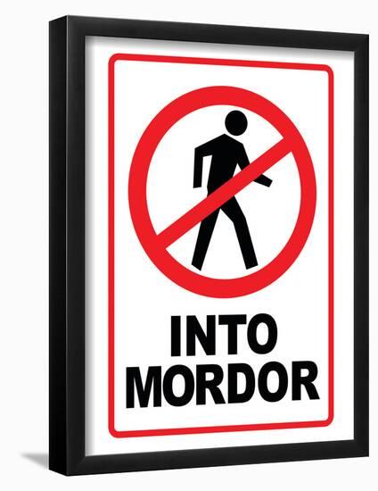 One Does Not Simply Walk Into Mordor Poster-null-Framed Poster