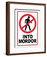 One Does Not Simply Walk Into Mordor Poster-null-Framed Poster