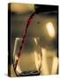 One drop shows as red wine is poured into glass.-Richard Duval-Stretched Canvas